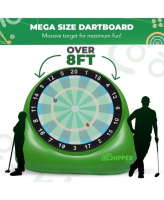 XL Bull Chipper | Giant Golf Darts w/ 10+ Golf Games | Backyard Game w/ Air Pump | Yard Game for Adults | Outdoor Games