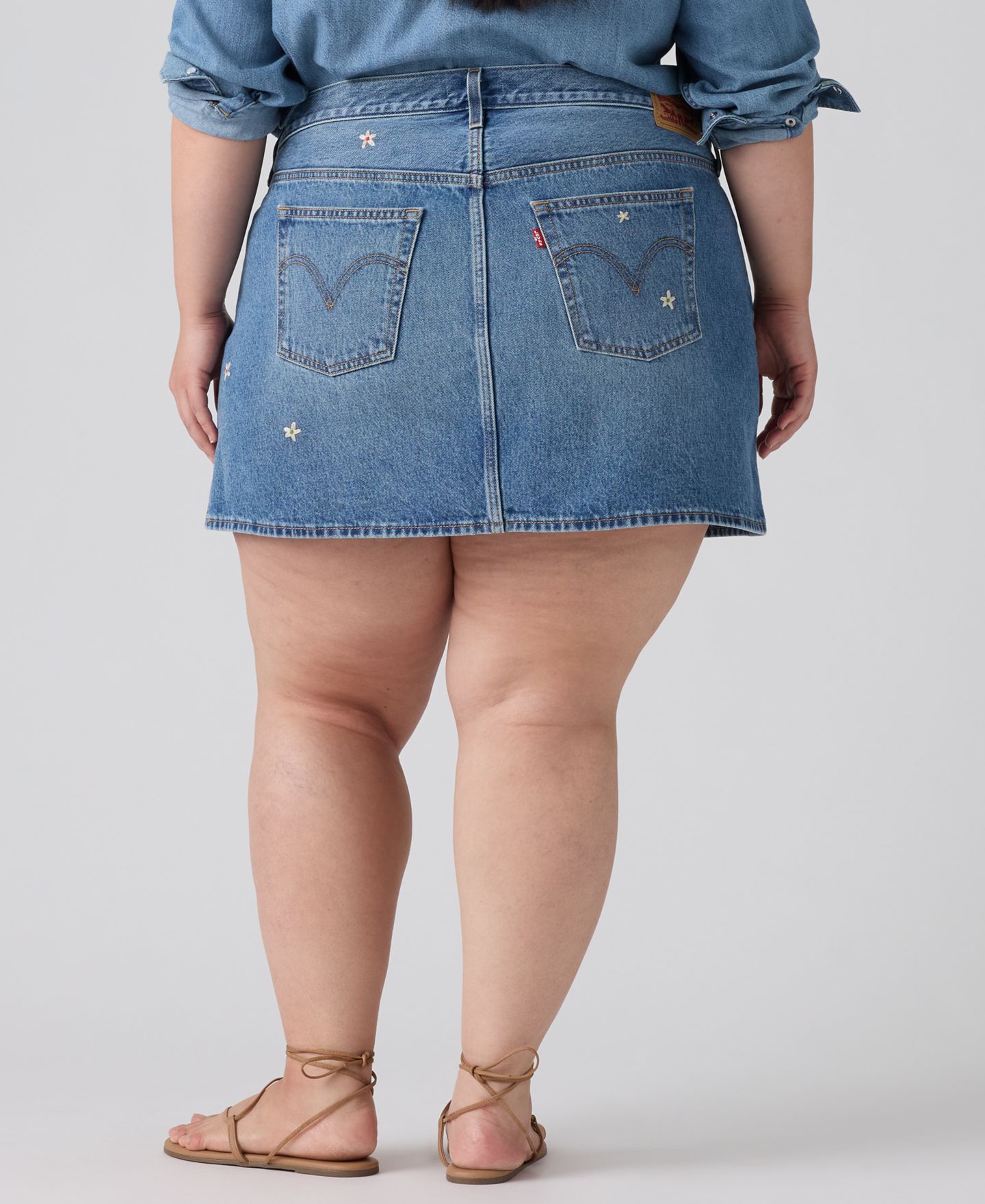 Женская юбка Levi's Premium Plus Icon Cotton Denim Skirt, цвет: Bee In The Bonnet Skirt — фото 8