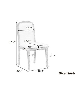 Set of 4 Vintage Upholstered Dining Chairs