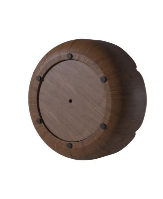 Streamdale Modern Wood Grain Drum Coffee Table