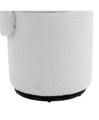 Stylish Swivel Barrel Chair with Storage & Free Cat Bed