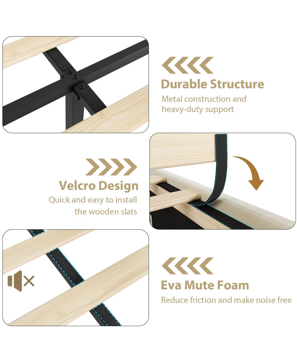 gaomon Channel Upholstered HeadboardUpholstered Tufted Adjustable Bed Headboard with Nailhead Decor