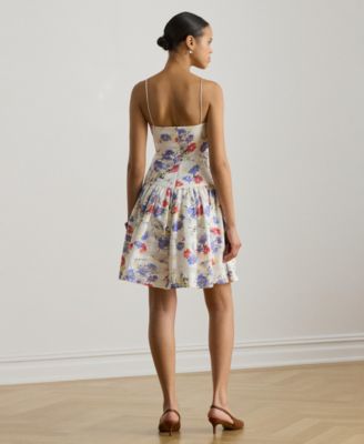 Women's Floral Print Spaghetti Straps Dress