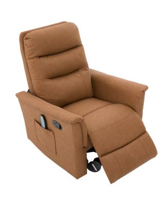Manual Recliner Chair with 8-Point Massage & Adjustable Backrest