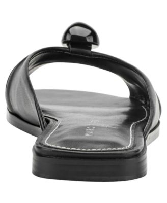 Women's Dalani Ornamented Ruched Flat Slip-On Sandals