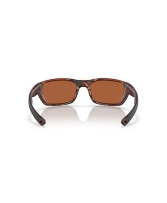 Unisex Rectangle Whitetip Polarized Sunglasses, 6S9056