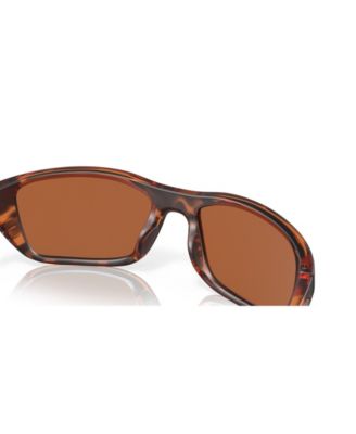 Unisex Rectangle Whitetip Polarized Sunglasses, 6S9056