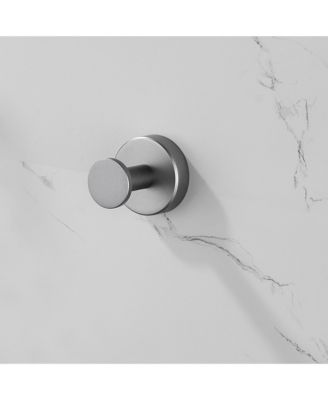 Round Base Wall Hanging Coat Hook, 4 Pack Stainless Steel Heavy Duty Towel Hook for Entry, Bathroom and Bedroom