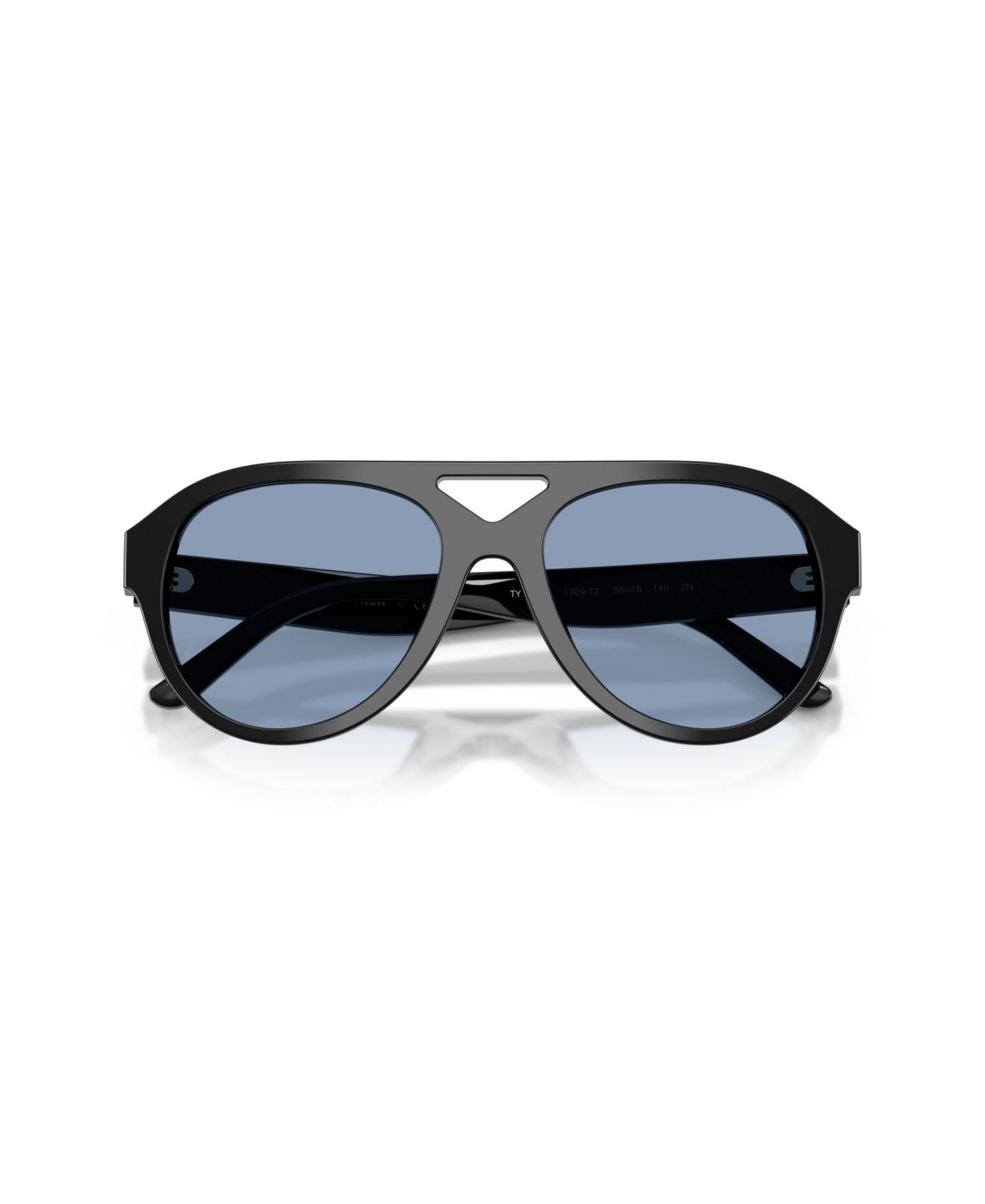 Женские солнцезащитные очки Tory Burch Pilot Sunglasses, TY7233U, цвет: Чёрный — фото 5