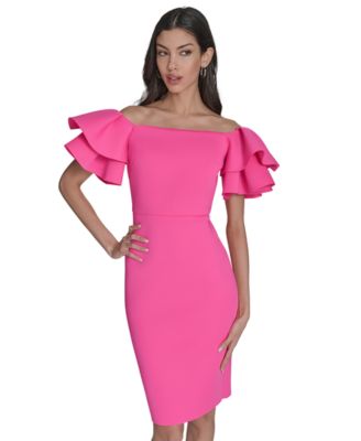 Women's Off-The-Shoulder Sheath Dress