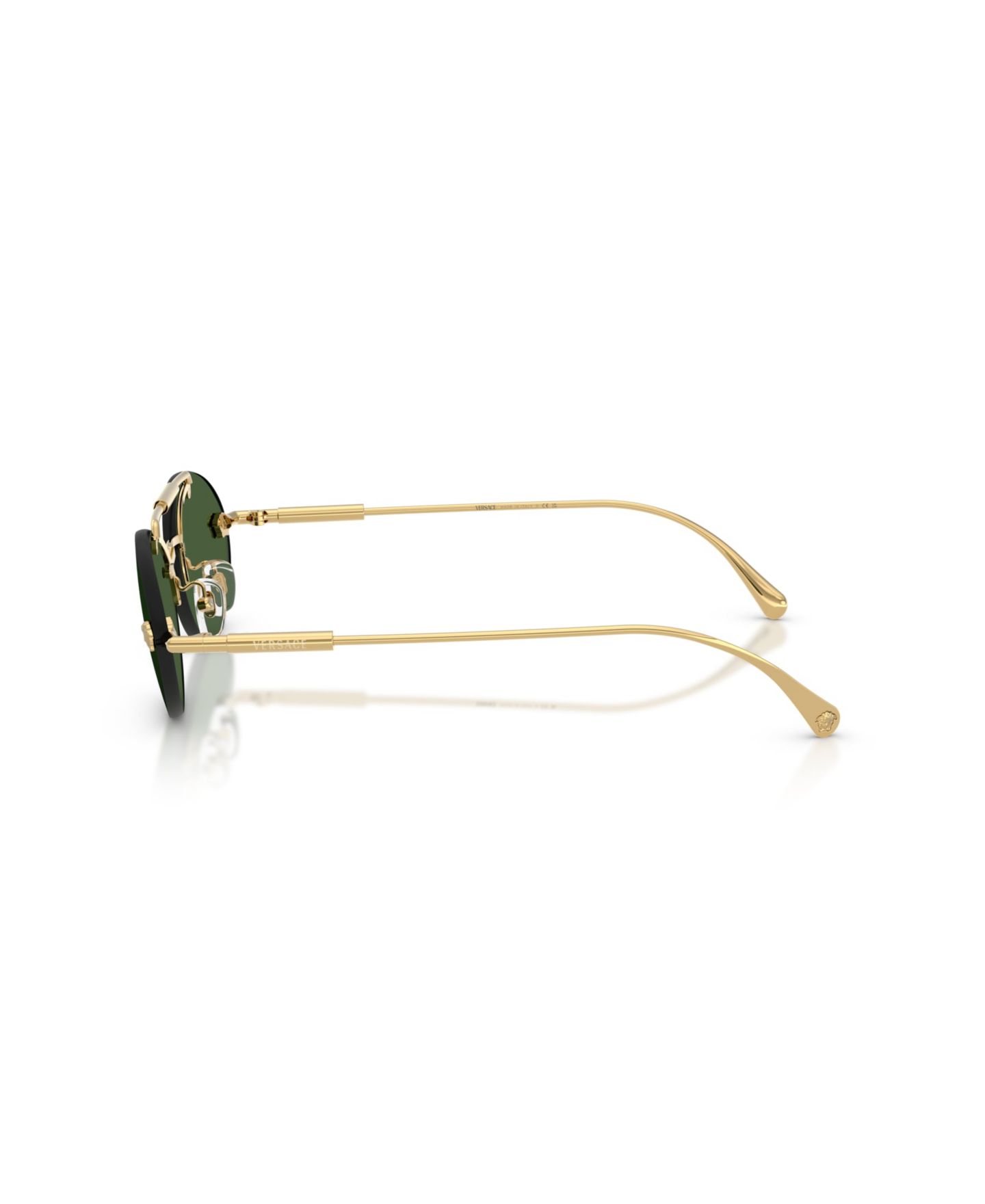Женские солнцезащитные очки Versace Oval Sunglasses, VE2295, цвет: Золотой — фото 4