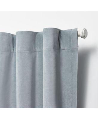 Velvety Room Darkening, Back Tab and Rod Pocket Single Curtain Panel