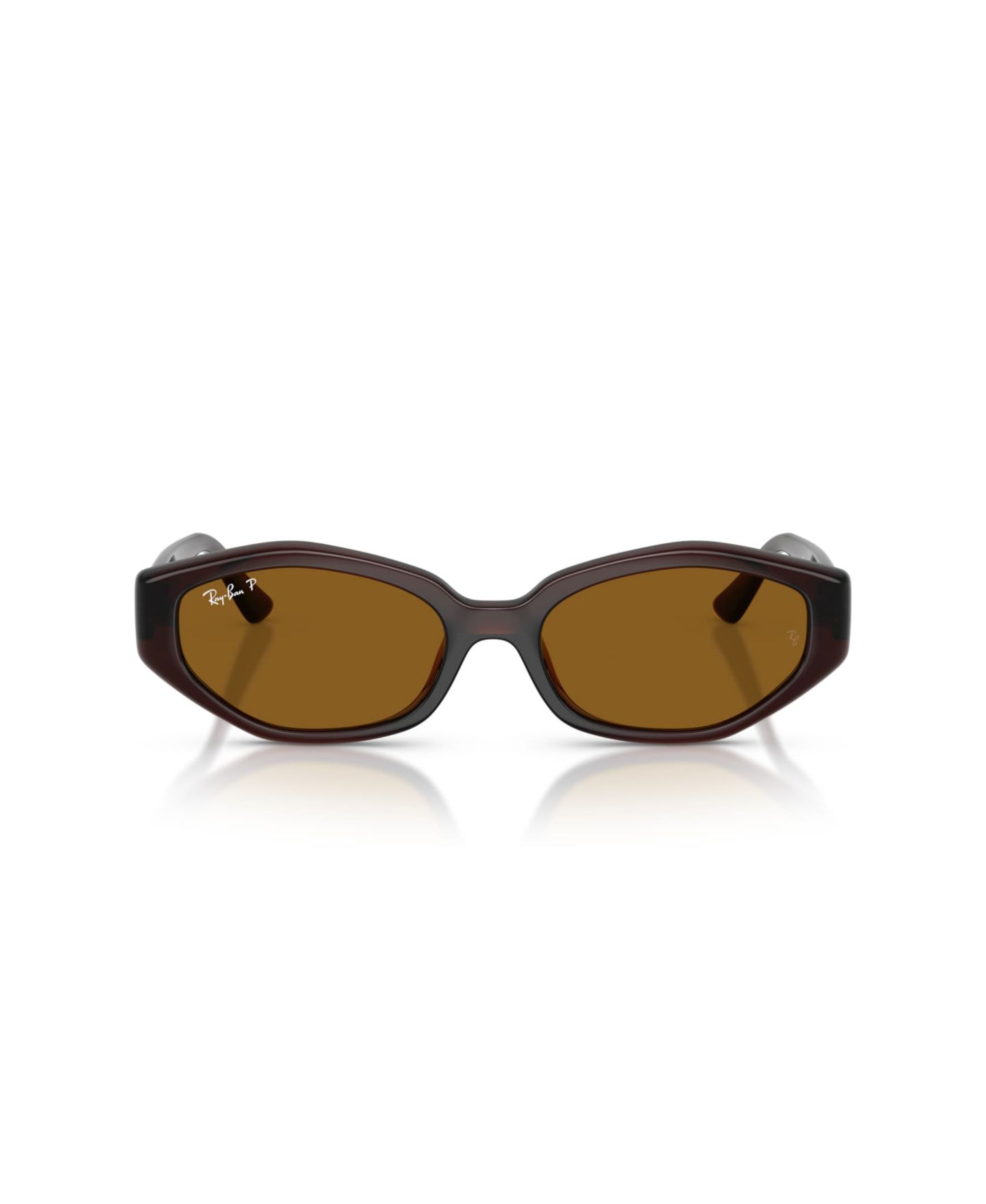 Солнцезащитные очки Ray-Ban Unisex Geometric Polarized Sunglasses, RB4473D, цвет: Тёмный коричневый — фото 2