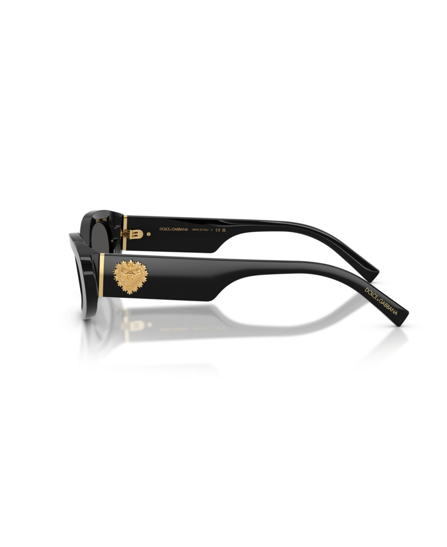 Женские солнцезащитные очки Dolce&Gabbana Oval Sunglasses, DG4537, цвет: Чёрный — фото 3