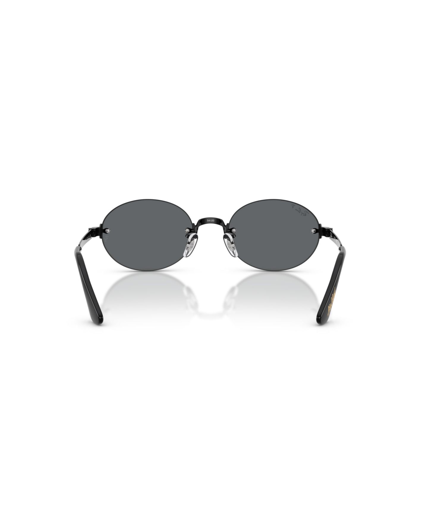 Солнцезащитные очки Ray-Ban Unisex Oval Polarized Sunglasses, RB3929, цвет: Чёрный — фото 4