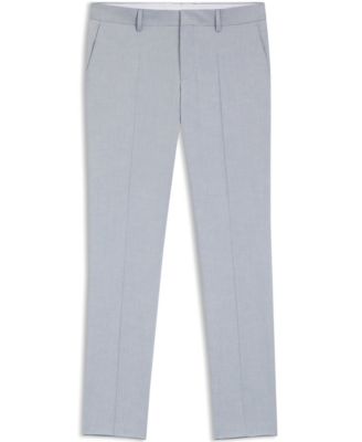 BOSS by Men's Patterned Stretch Chiffon Slim-Fit Trousers