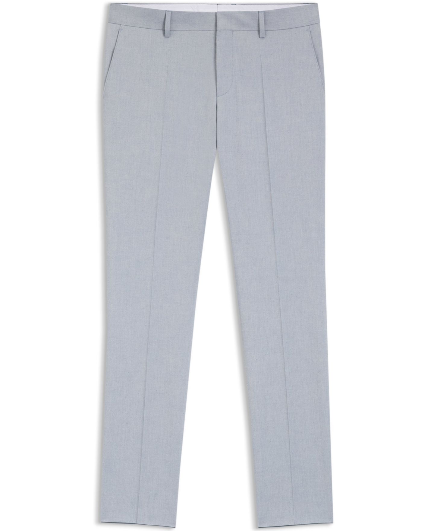 Мужские брюки Hugo Boss Patterned Stretch Chiffon Slim-Fit Trousers, цвет: Синий — фото 3