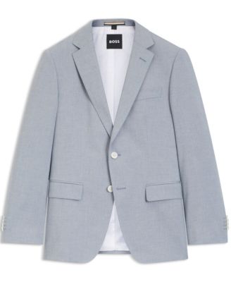 BOSS by Men's Patterned Chiffon Slim-Fit Jacket