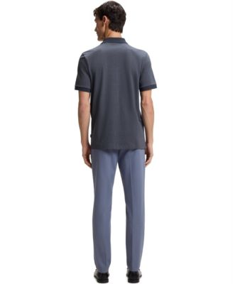 BOSS by Men's Bubble-Structure Cotton Regular-Fit Shirt