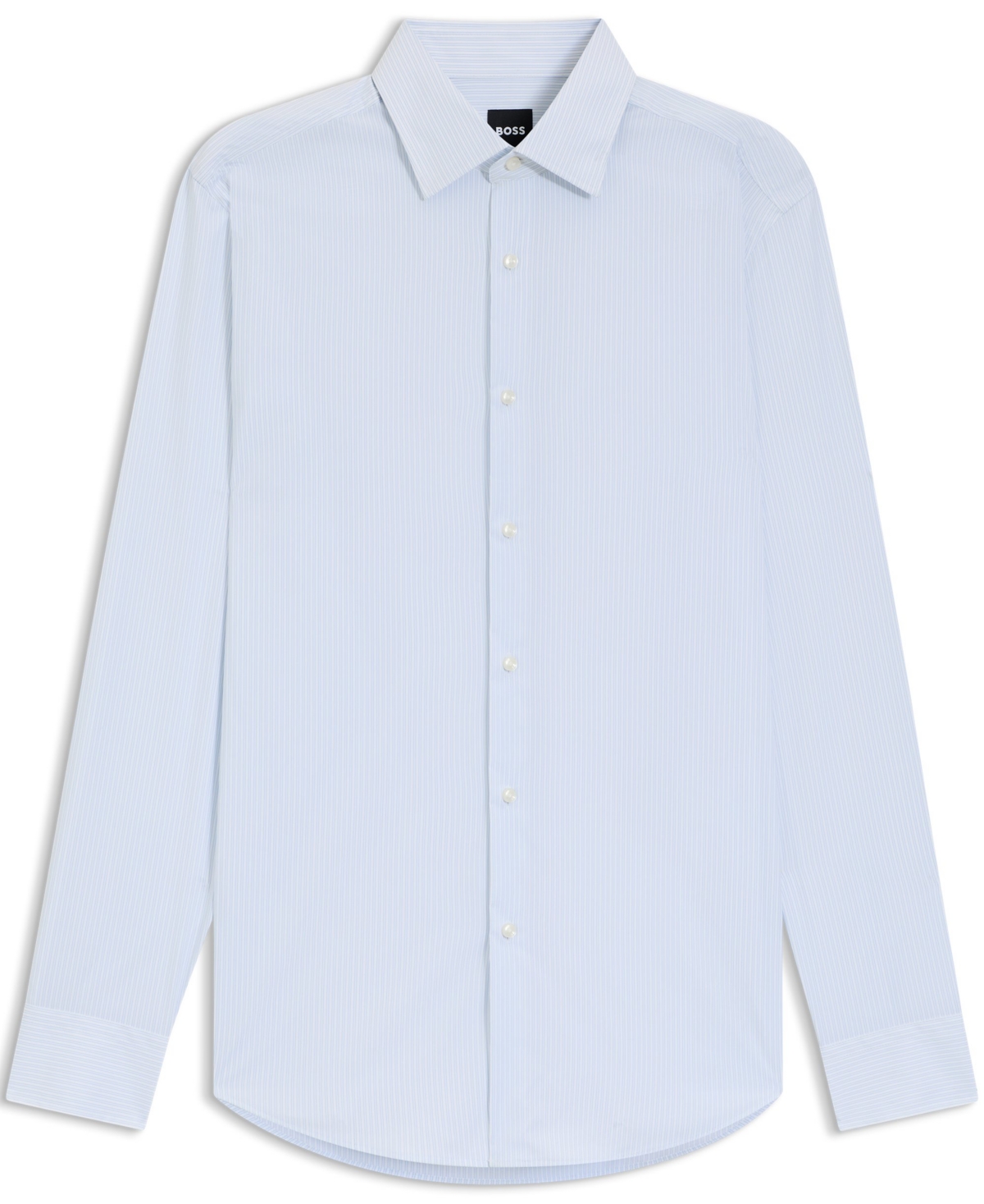 Boss by Hugo Men's Striped Performance-Stretch Slim-Fit Dress Shirt