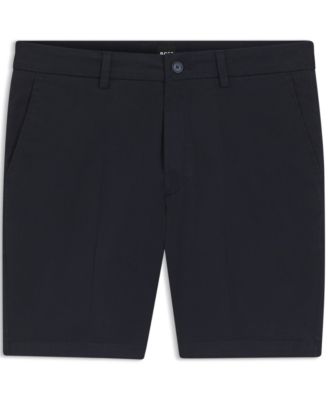 BOSS by Men's Stretch-Cotton Twill Modern-Fit Shorts