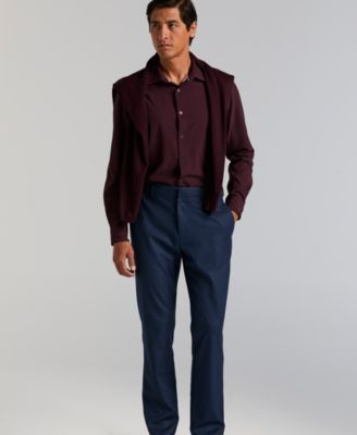 Men's Modern-Fit Stretch Solid Resolution Pants