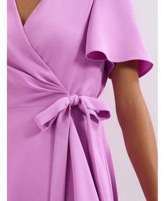 Women's Julissa Short Sleeve Wrap Midi Dress