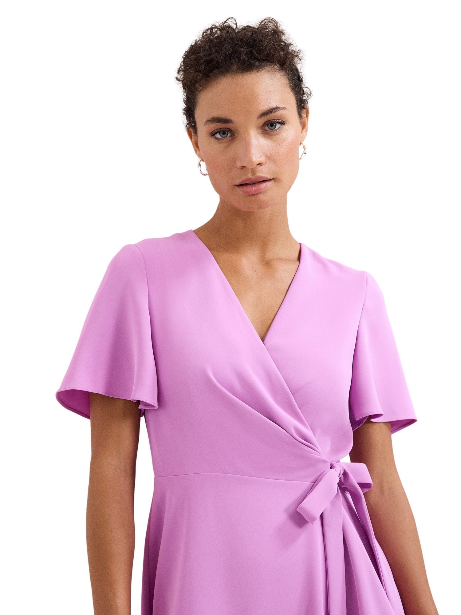 Women's Julissa Short Sleeve Wrap Midi Dress
