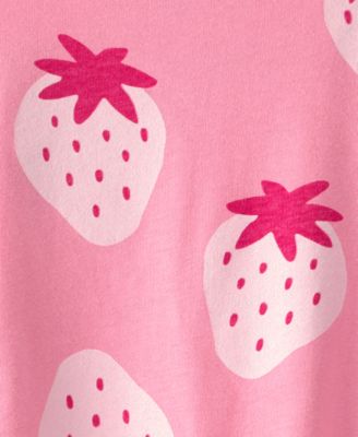 Baby Girls' Strawberry Sleeveless Romper