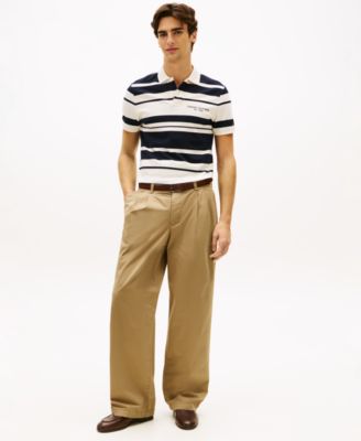 Men's Short-Sleeve Pique Badge Polo Shirt