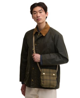 Men's Transport Stud-Fastening Flap Crossbody Bag