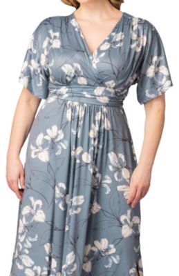 grey plus size dress casual Graphite Color Linen Tunic Summer Dress / Eco Organic Plus Size Peasant  Linen Tunic Dress / Casual V Neck Maternity Dress