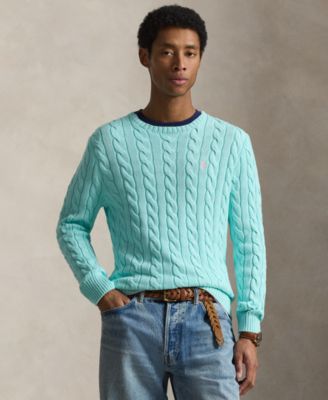 Men's Cable-Knit Cotton Sweater