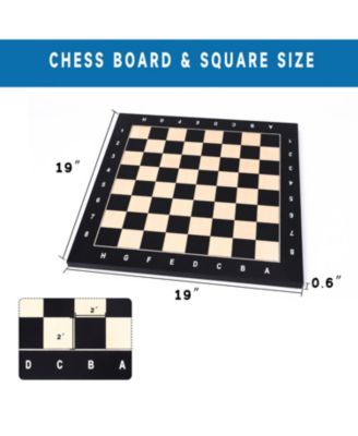 Sapele & Maple Inlaid Chessboard, Professional Tournament Chess Board Only