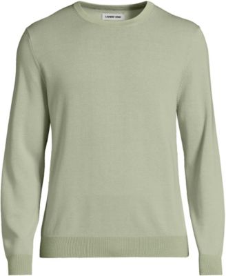 Men's Fine Gauge Cotton Crew Neck Sweater
