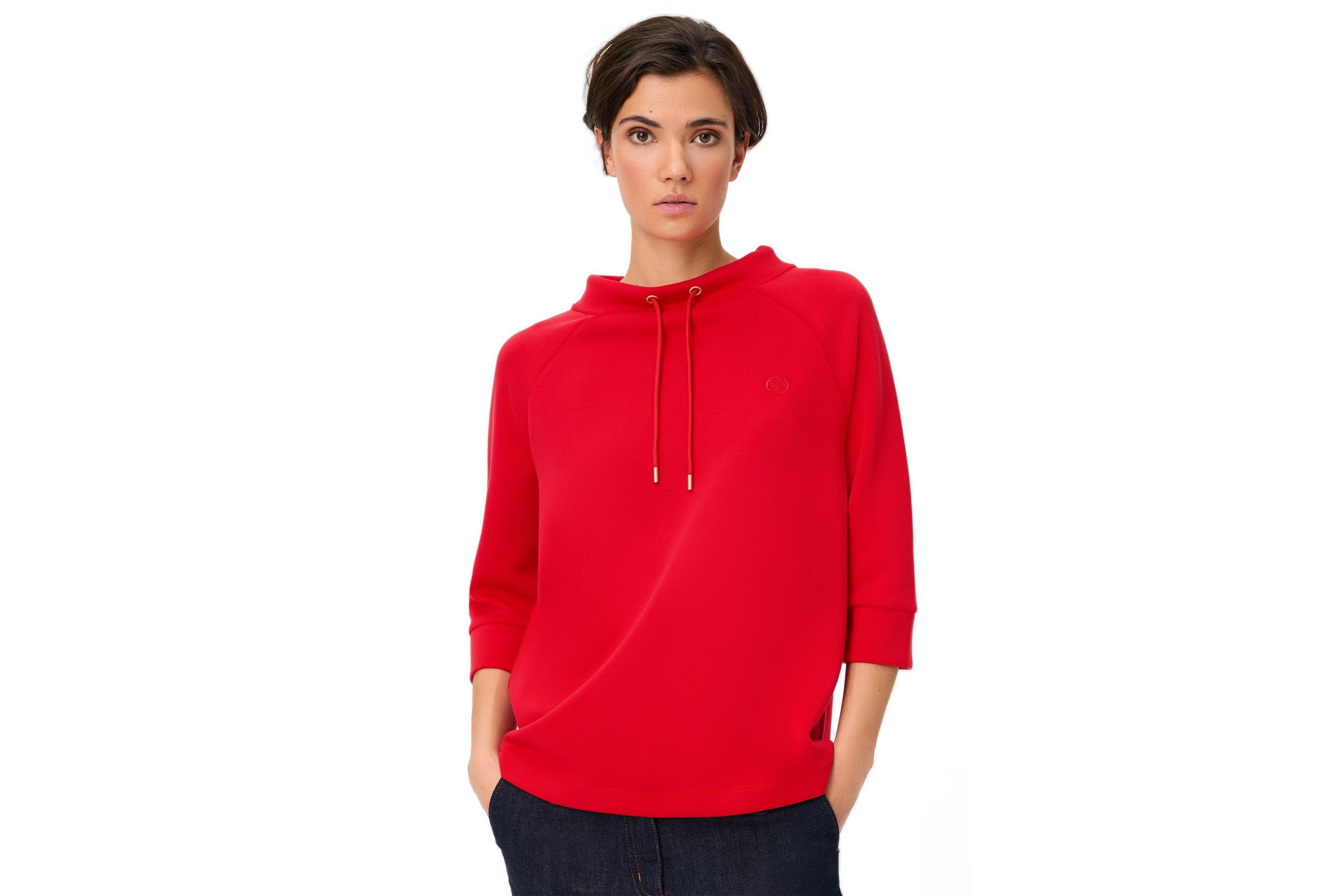 Olsen Women's Scuba Jersey Funnel Neck Top