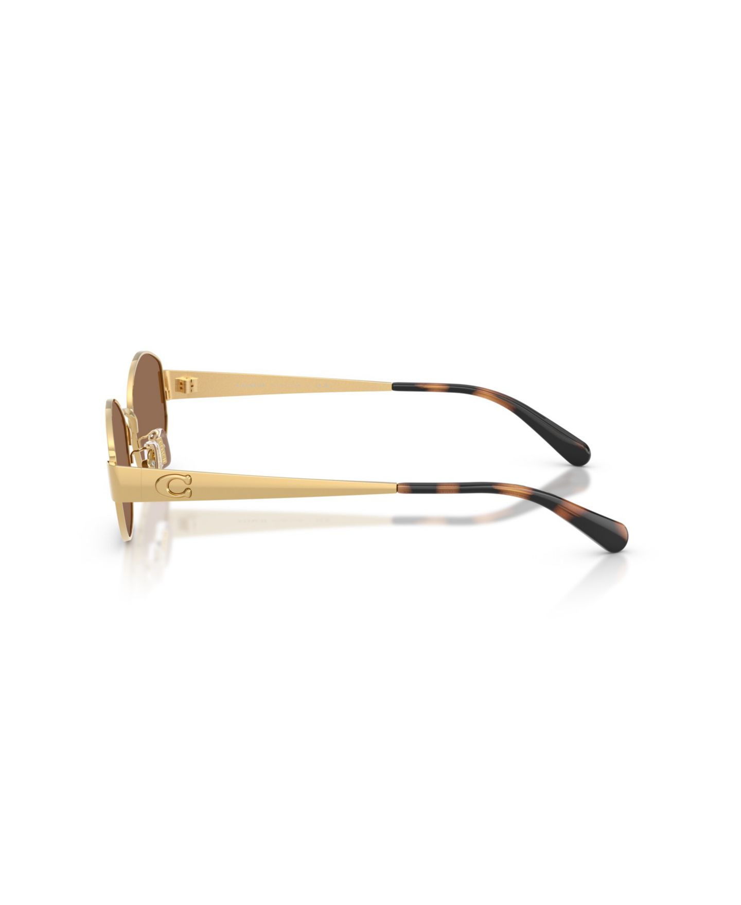 Женские солнцезащитные очки COACH Sunglasses, CDP44 HC7192D, цвет: Блестящий золотой — фото 3