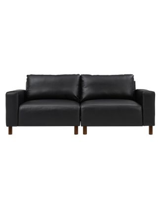 78.5" Loveseat for Living Room, Apartment, Faux Leather Couch