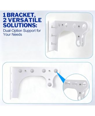 Expandable Steel Closet Shelves,Wall/Side Mount, Holds 220 lbs