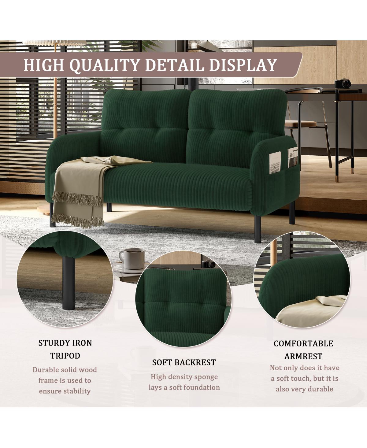 Streamdale Furniture corduroy double sofa for living rooms & bedrooms