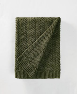 Chevron Faux Mohair Throw, 50" x 70"