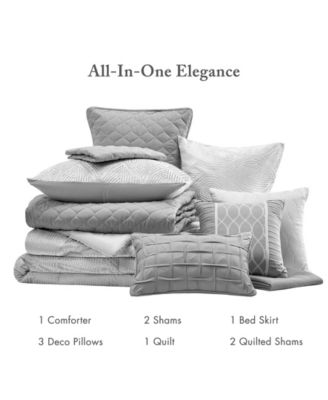 Nocturne Jacquard 10-Pc. Comforter Set, California King