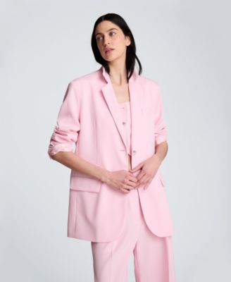 Women's Luxe Stretch Twill Two-Button Boyfriend Blazer 