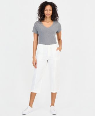 Women's Seamed Utility Capri Pants