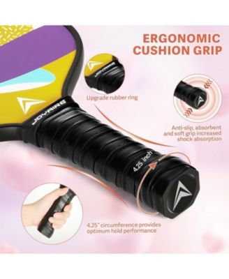 Pickleball Paddles Set of 4 USAPA Approved Carbon Fiber, 7.5OZ Lightweight Honeycomb Core, 4 Pickleball, Portable Bag for Beginners