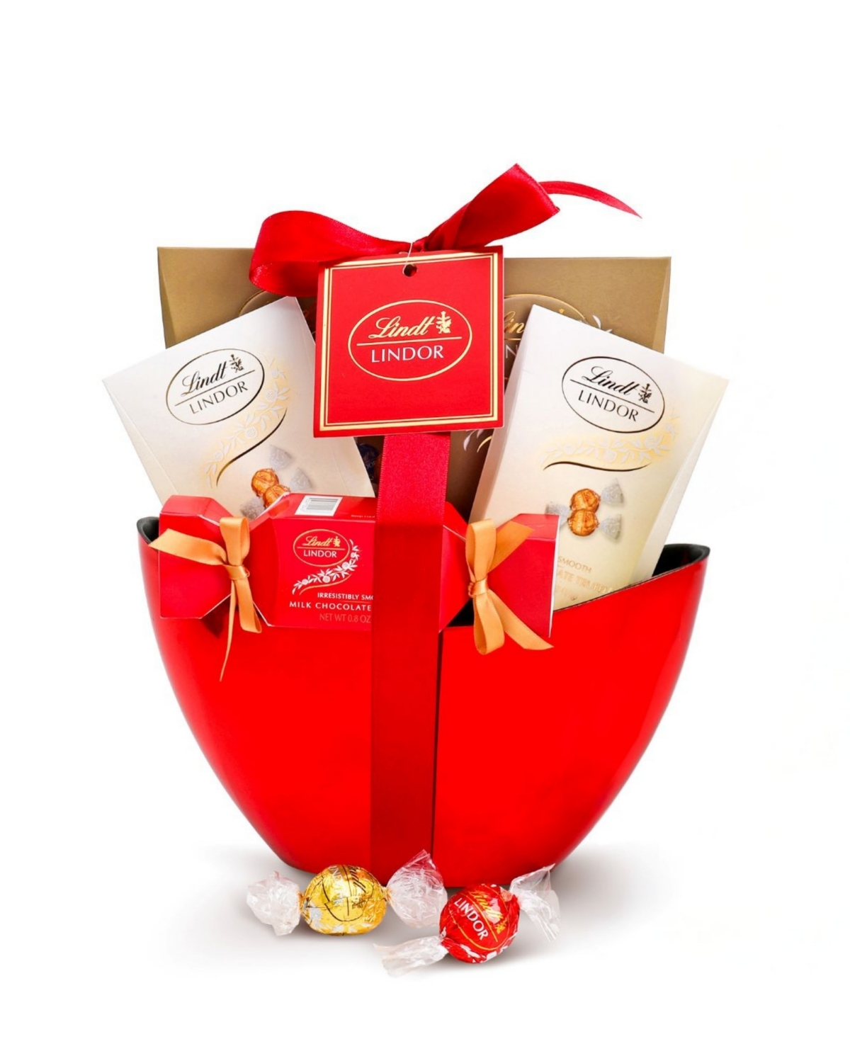 Alder Creek Gift Baskets Valentine's Day Lindt Chocolate Gift Basket, 13-Pc.