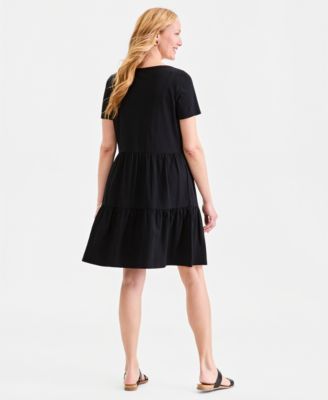 Women's Knit Tiered Dress