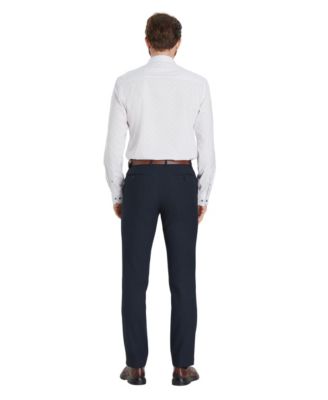 Men's Slim-Fit Geometric Print Dress Shirt