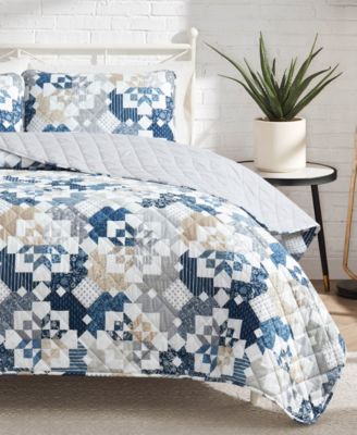 Serra Patch Reversible 3-Pc. Quilt Sets, Full/Queen