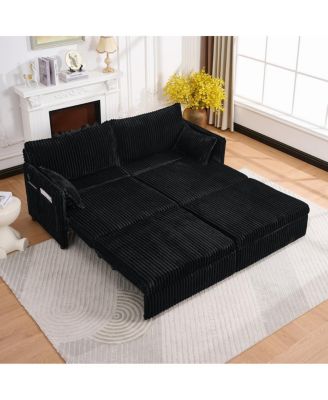 73" Convertible Sofa Bed with USB Ports
